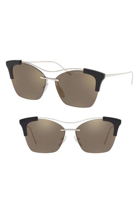 Prada Evolution 57mm Butterfly Sunglasses 